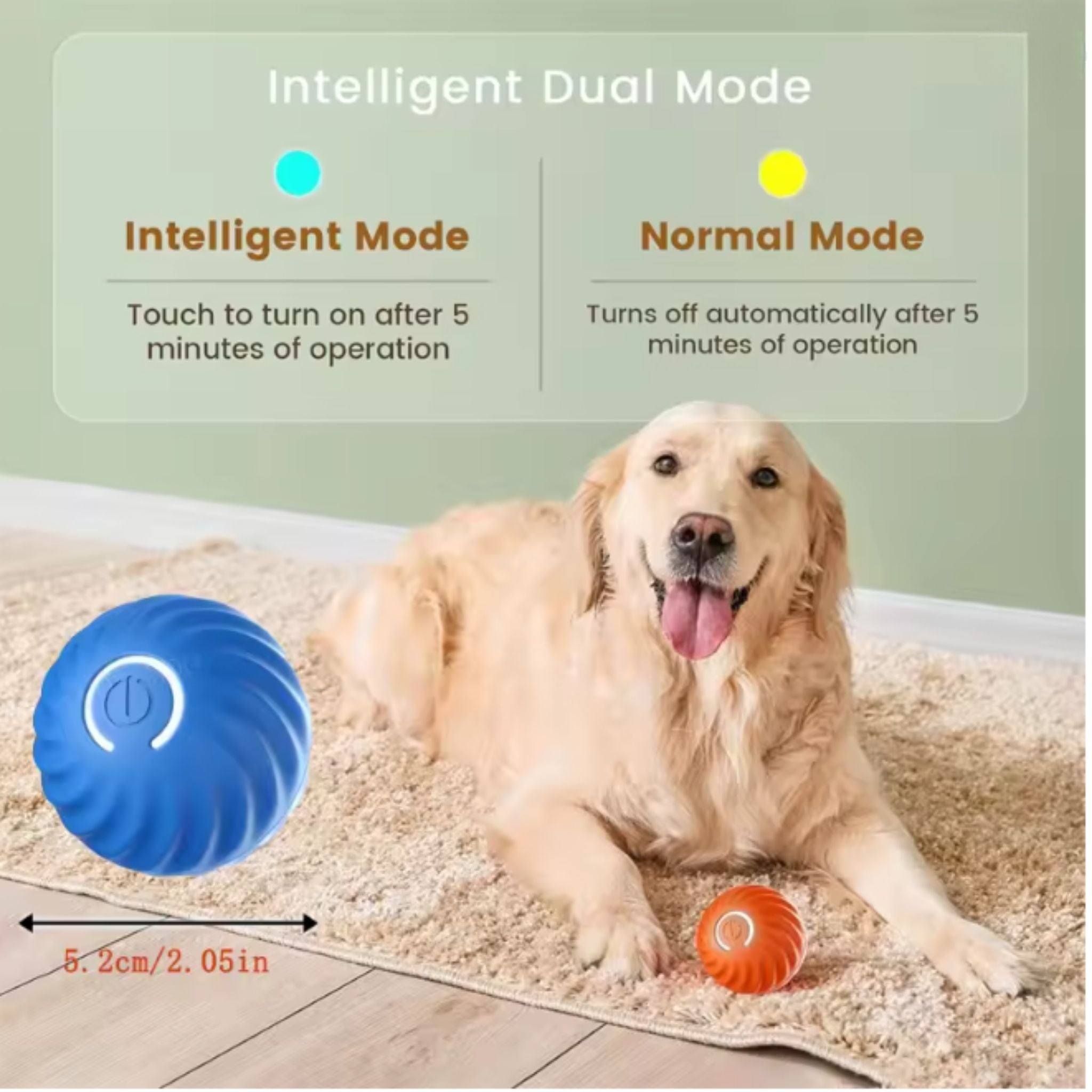 Automatic Moving Ball Toy for Dogs & Cats
