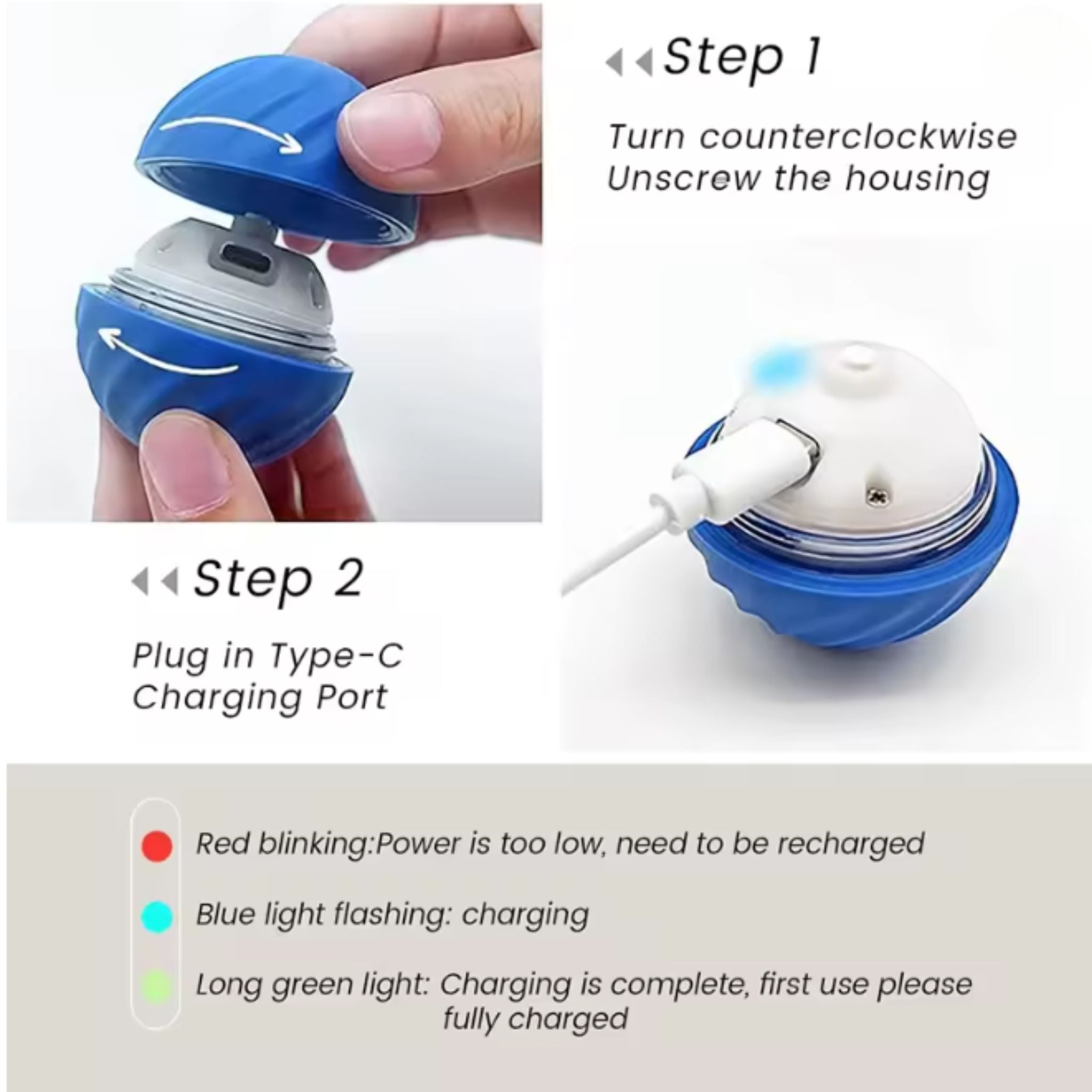 Automatic Moving Ball Toy for Dogs & Cats