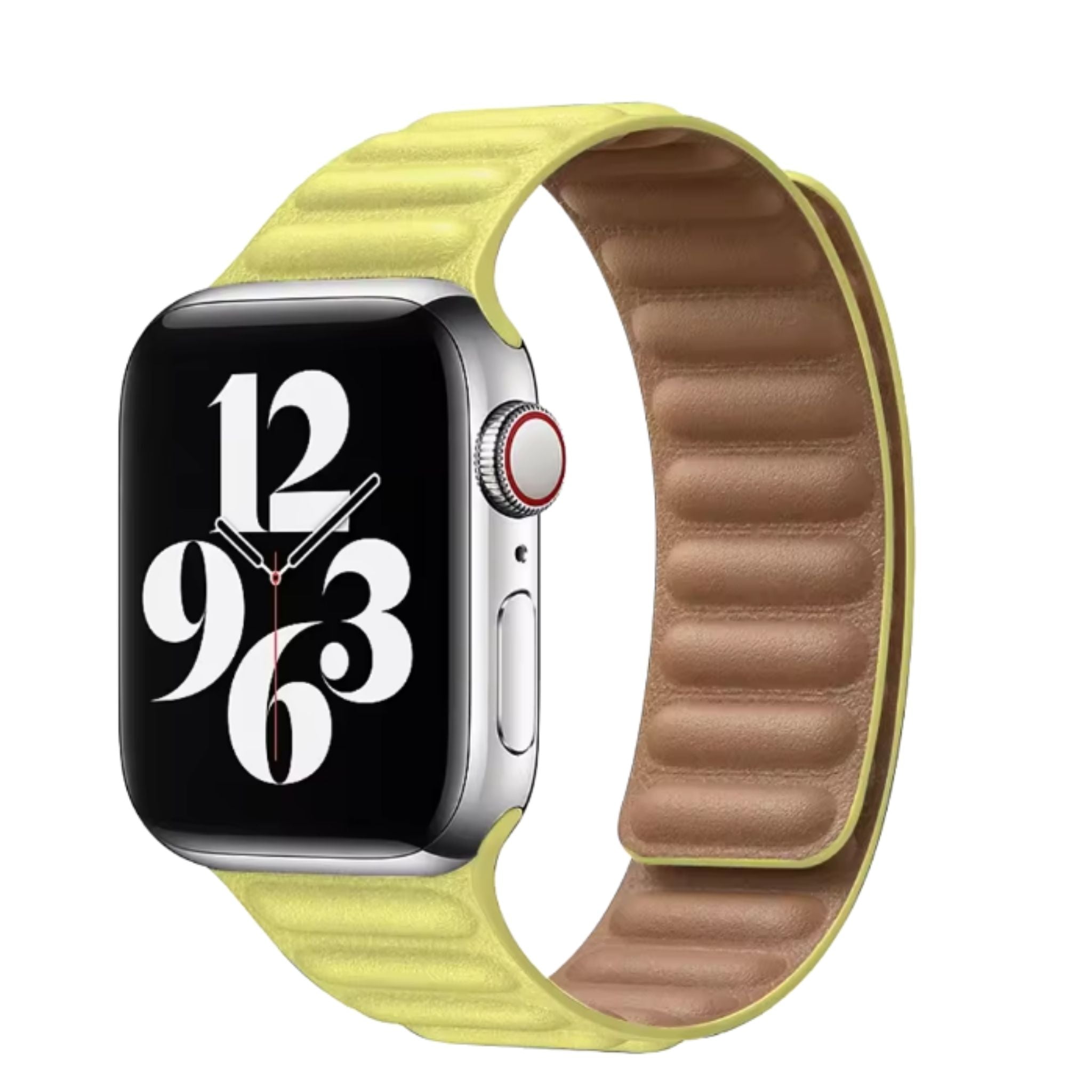 Apple Watch Leather Band - Magnetic Closure for Series 10-4, Ultra 3-1, SE (40-49mm)