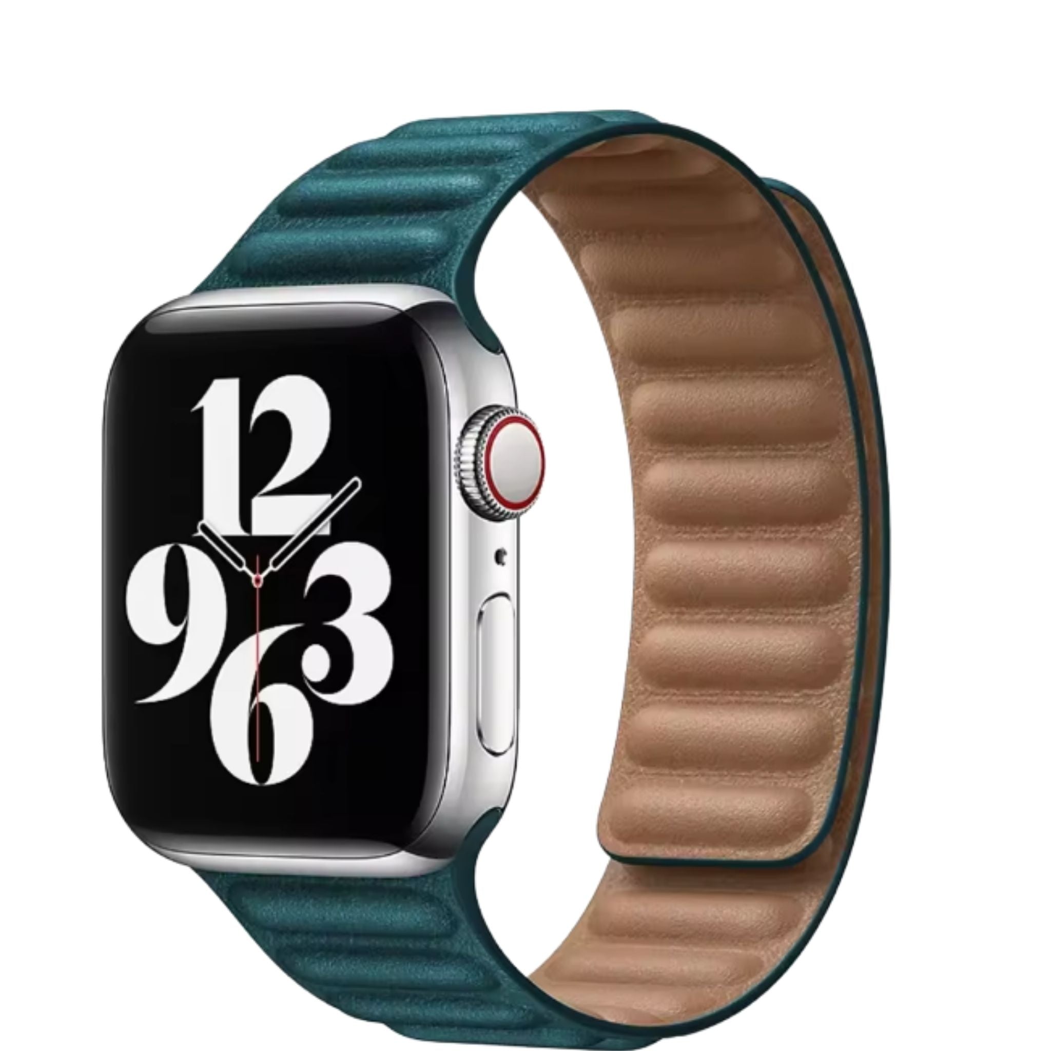 Apple Watch Leather Band - Magnetic Closure for Series 10-4, Ultra 3-1, SE (40-49mm)