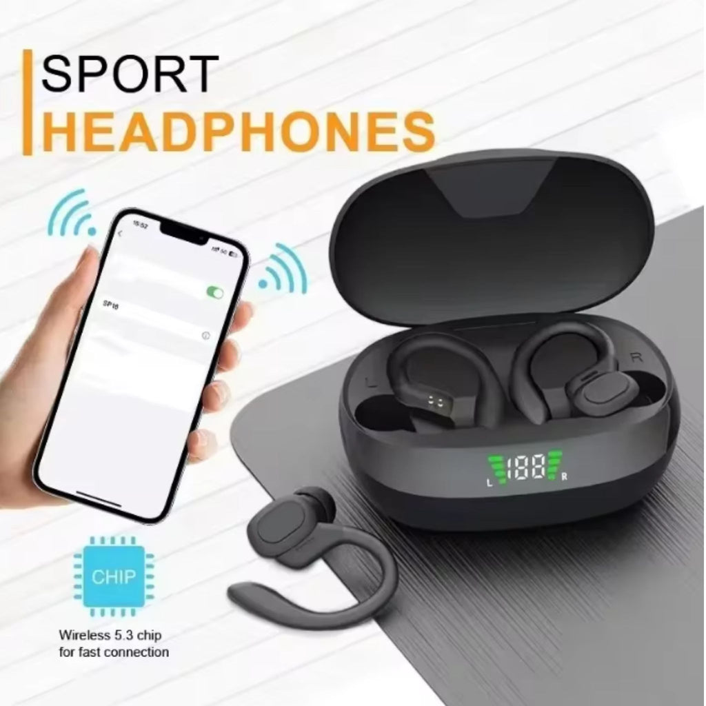 Bluetooth Ear-Hook Earphones with Noise Reduction