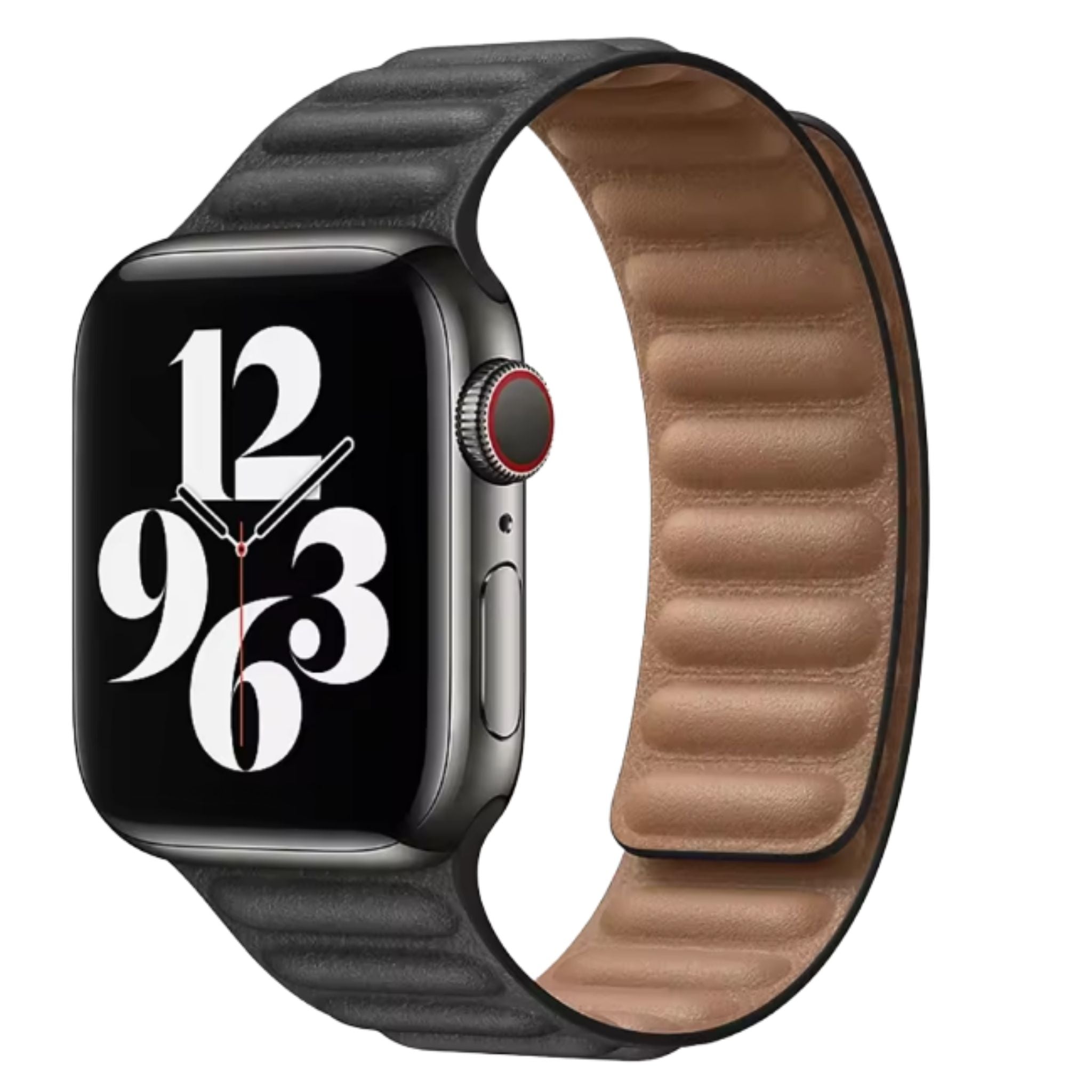 Apple Watch Leather Band - Magnetic Closure for Series 10-4, Ultra 3-1, SE (40-49mm)