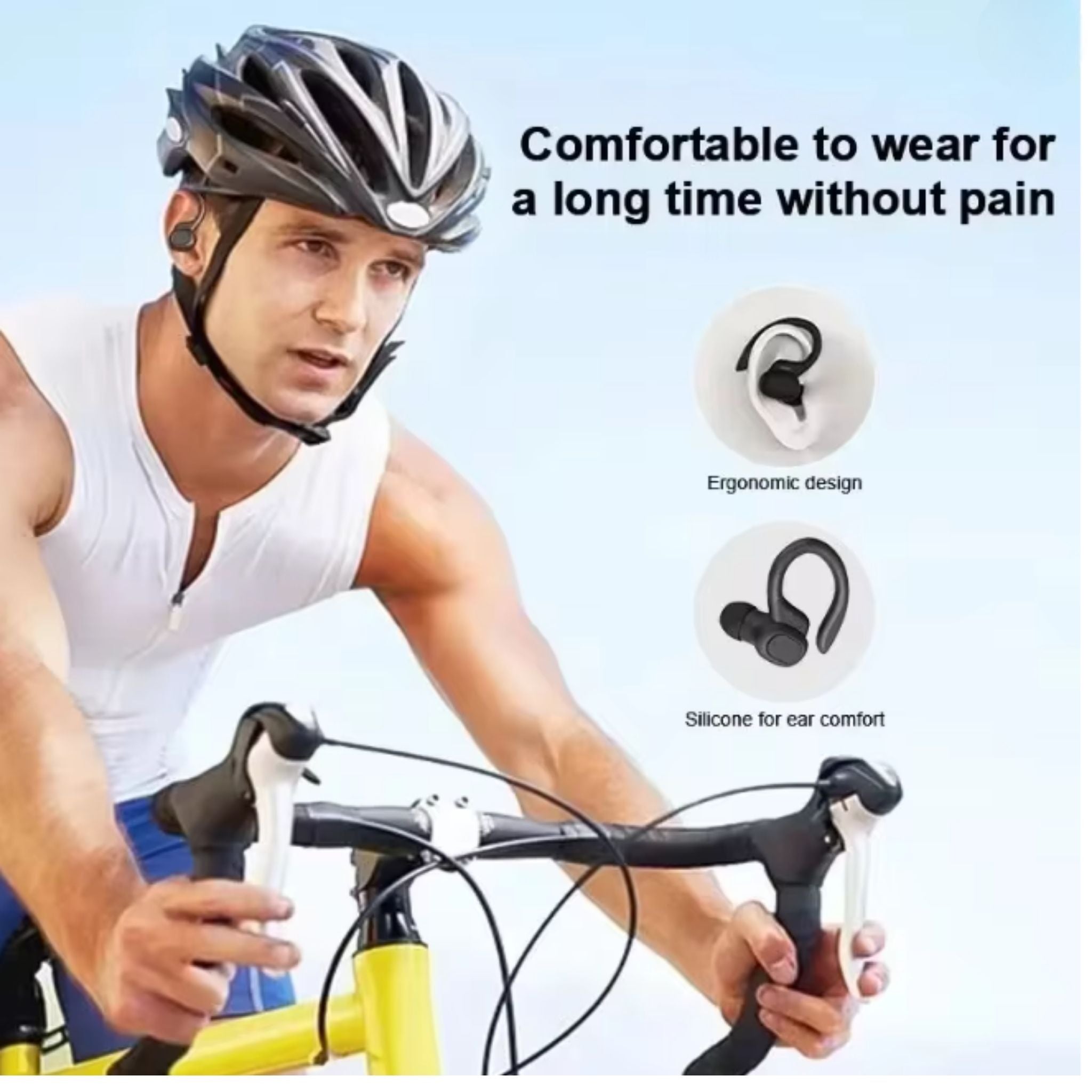 Bluetooth Ear-Hook Earphones with Noise Reduction