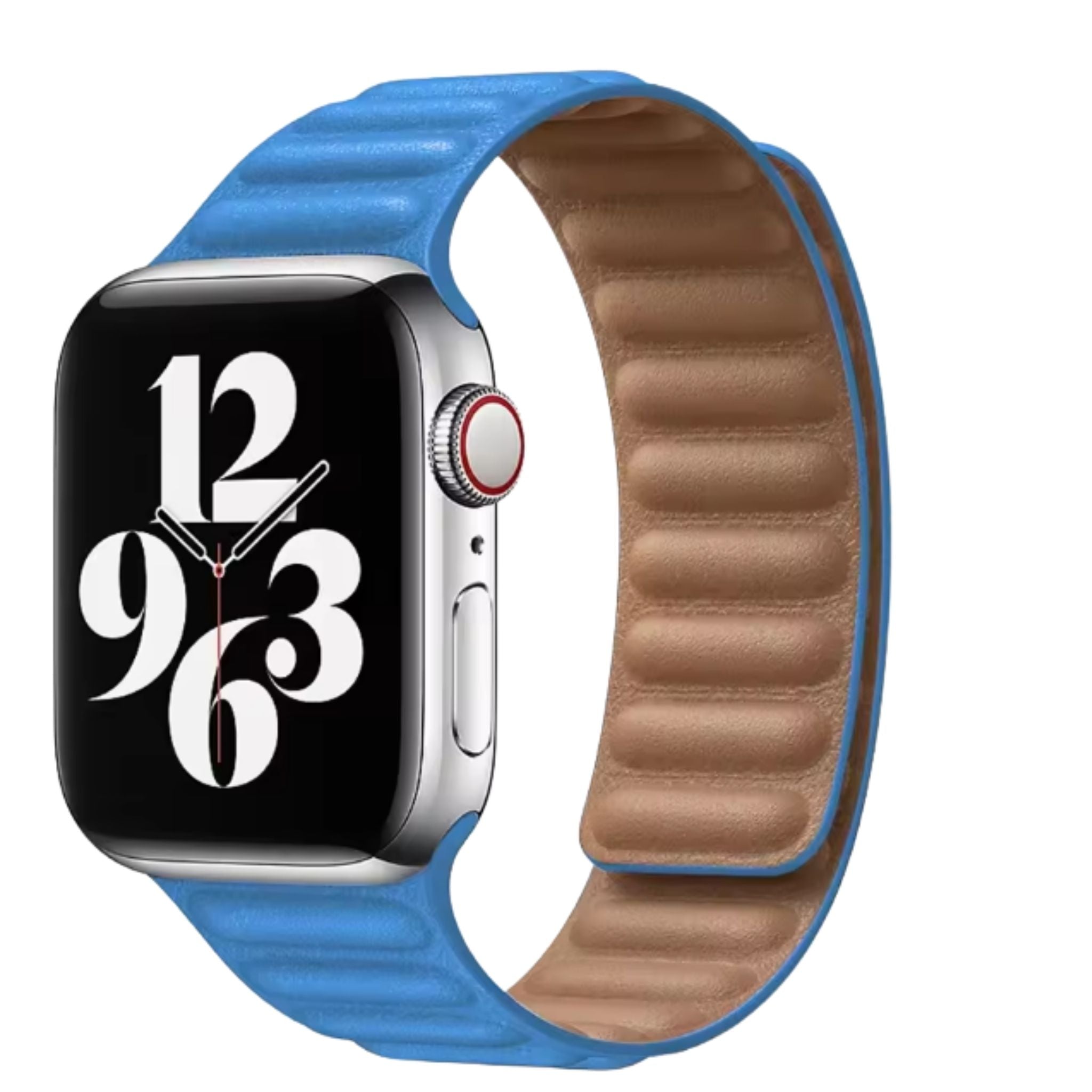 Apple Watch Leather Band - Magnetic Closure for Series 10-4, Ultra 3-1, SE (40-49mm)