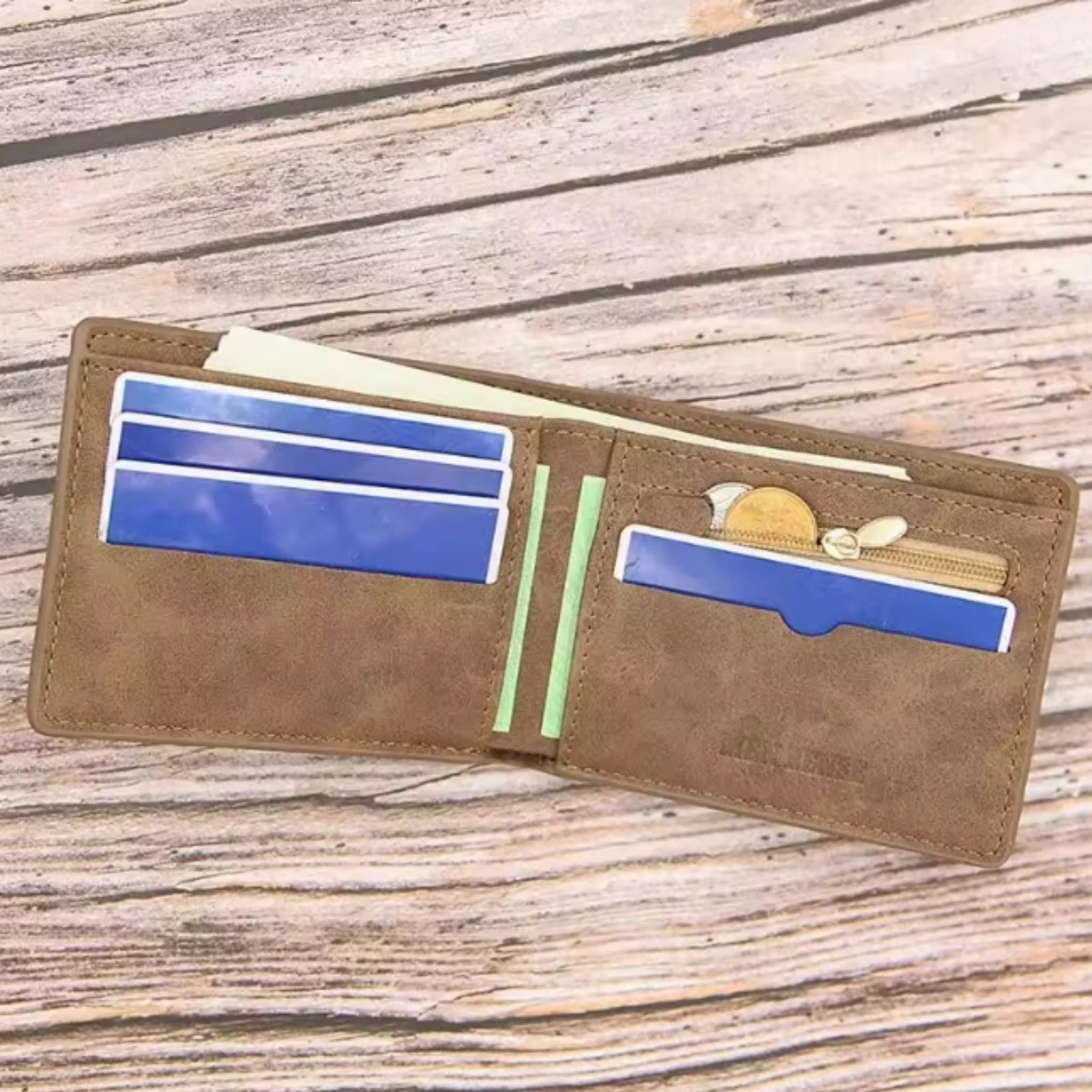 Men's Multi-Pocket Zipper Wallet