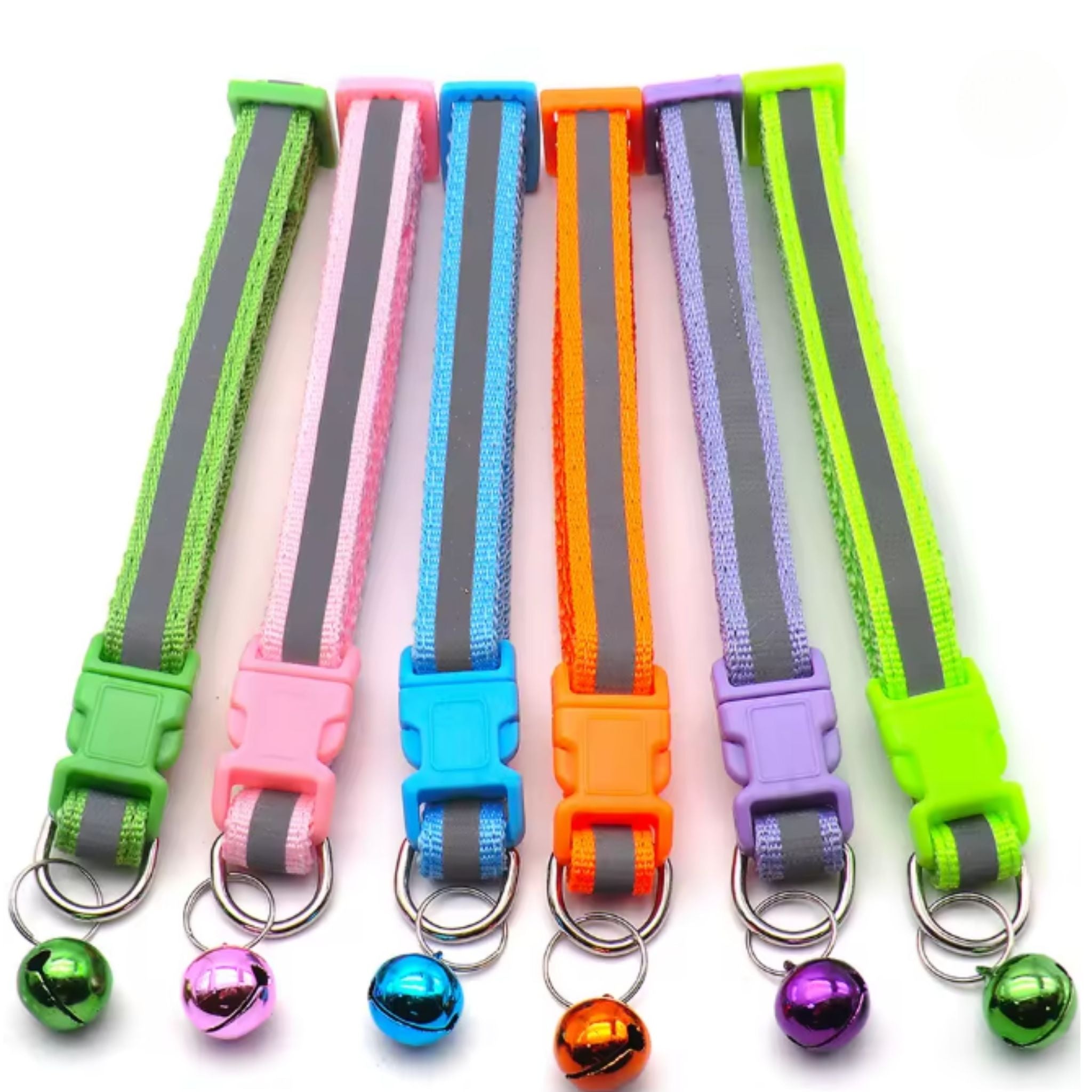 Reflective Breakaway Safety Collar with Bell for Cats & Dogs
