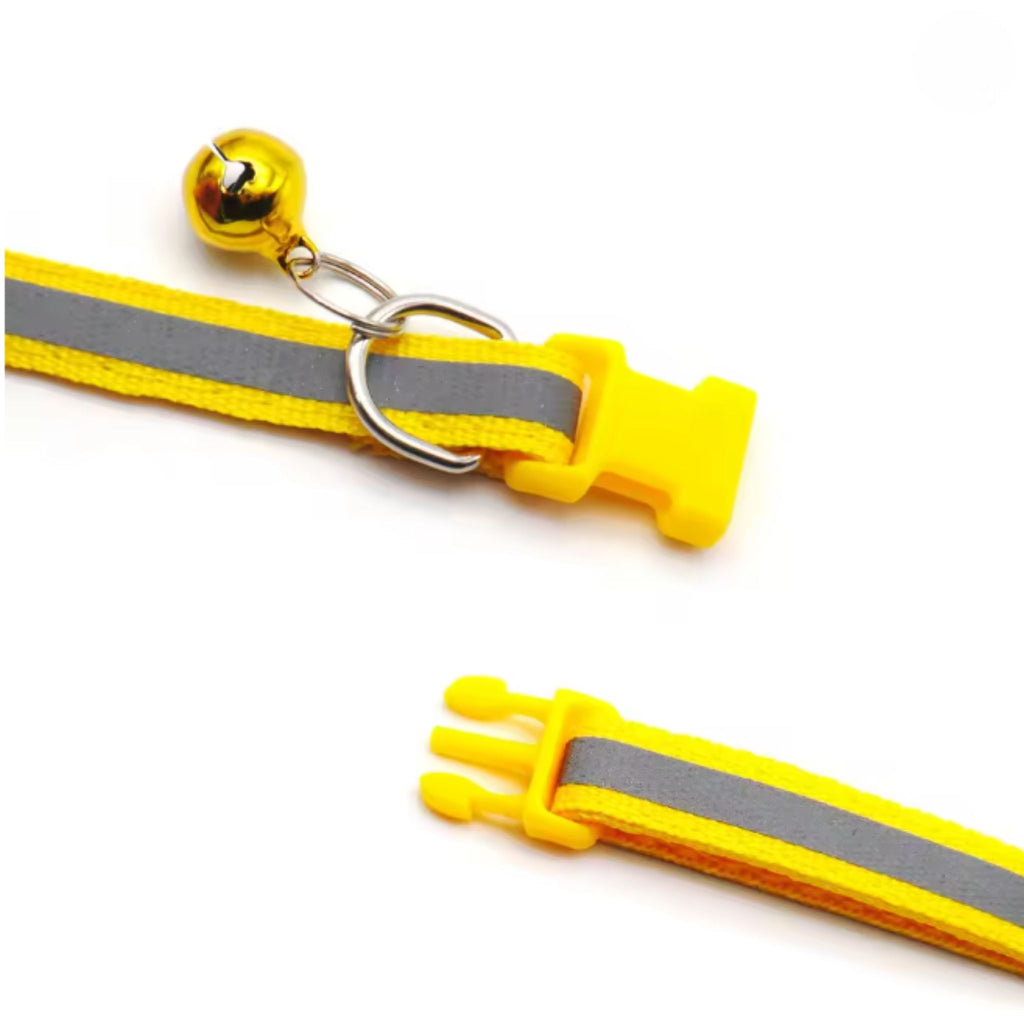 Reflective Breakaway Safety Collar with Bell for Cats & Dogs