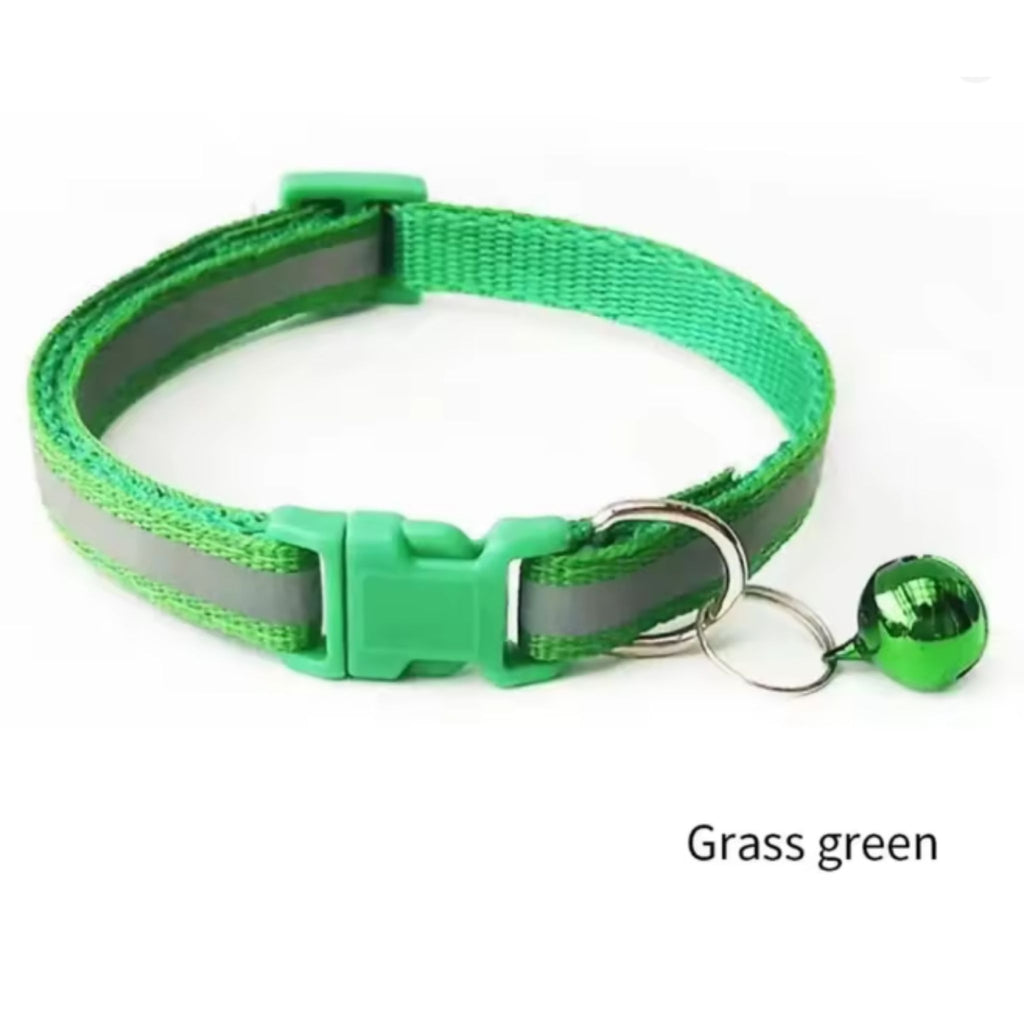 Reflective Breakaway Safety Collar with Bell for Cats & Dogs