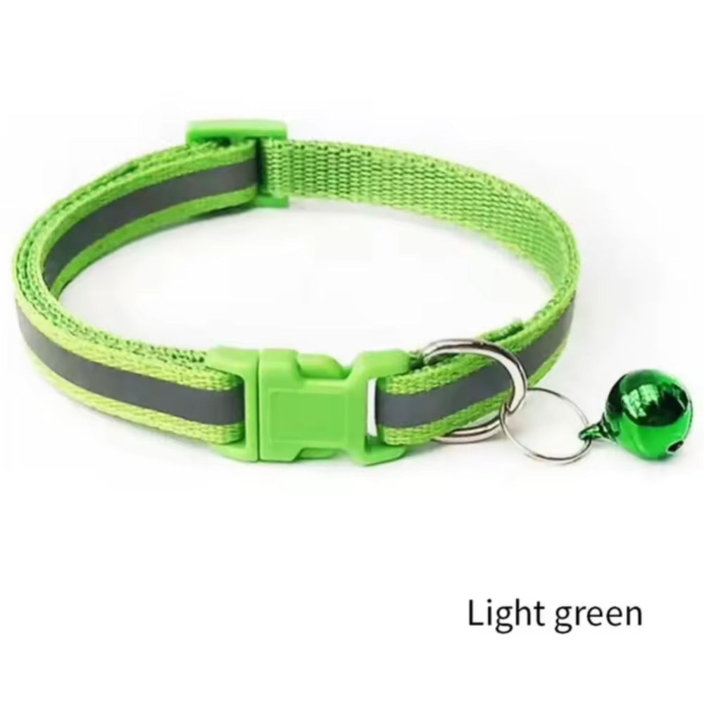 Reflective Breakaway Safety Collar with Bell for Cats & Dogs