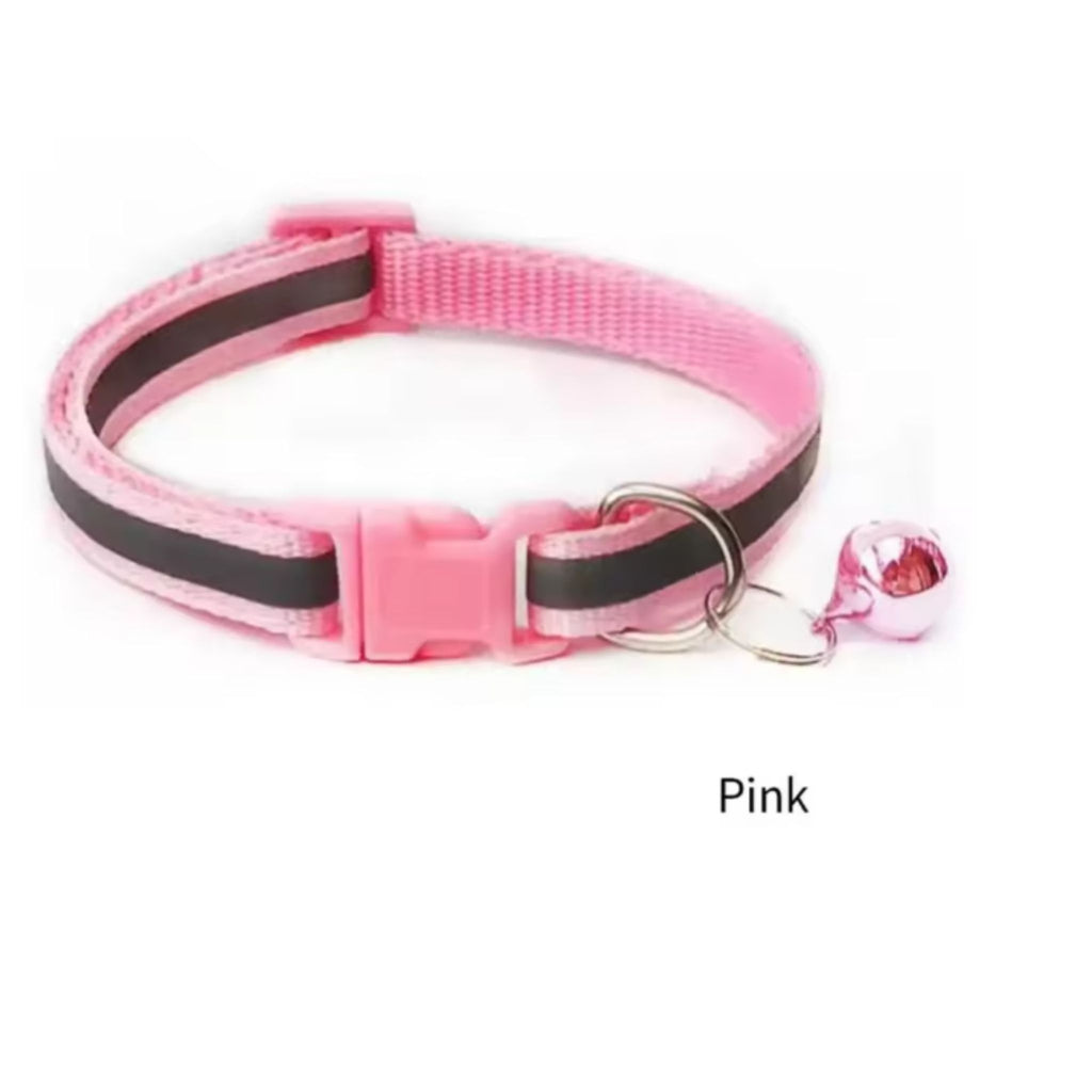 Reflective Breakaway Safety Collar with Bell for Cats & Dogs